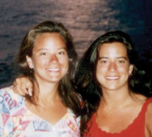 The two sisters in Italy during a backpacking trip in the early ’90s.