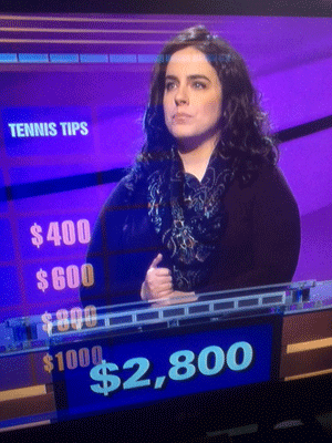 Torys lawyer Sarah Shody appeared on Jeopardy last night.