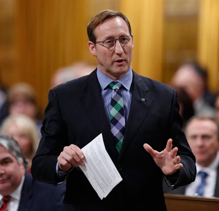 Peter MacKay in the House of Commons in February. (Photo: Chris Wattie/Reuters)