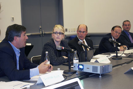 The chief legal officers roundtable at the ACC’s meeting in Denver. Photo: Jennifer Brown.