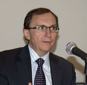 RBC’s Thomas Smee says it is adopting the most onerous anti-corruption statue as its standard. Photo: Jennifer Brown Thomas Smee